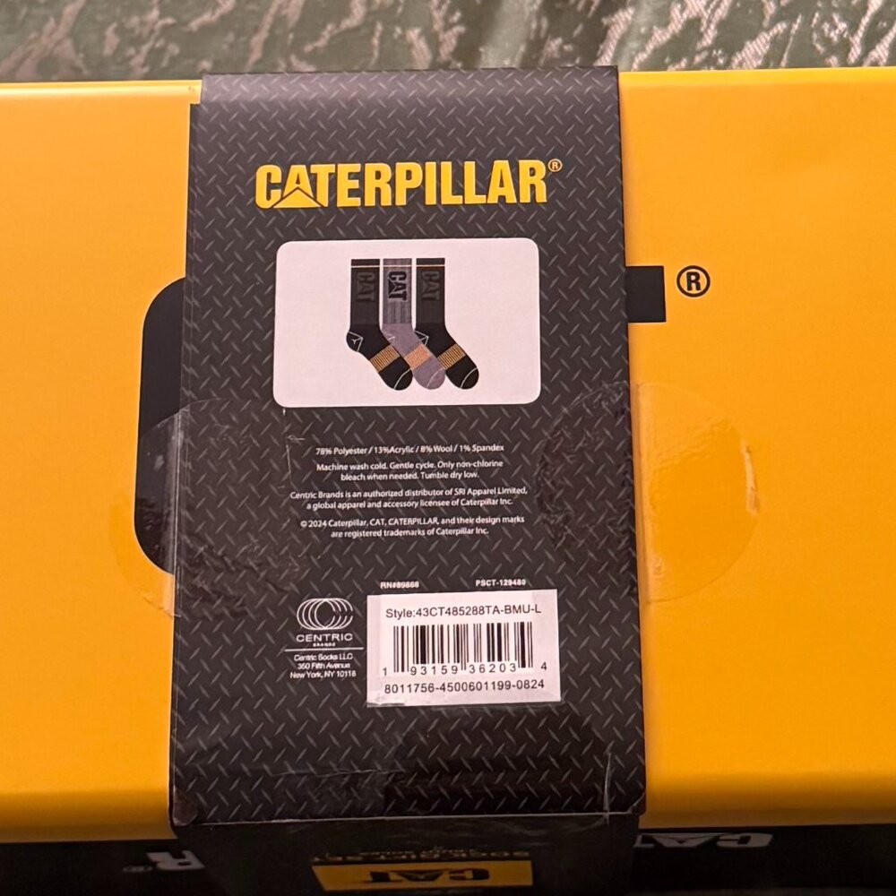 3 pair Caterpillar Sock Gift Set - Free Shipping - Picture 8 of 14